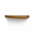 Wallscapes 24 in. Wood Veneer Curved Shelf, Oak BS6025K
